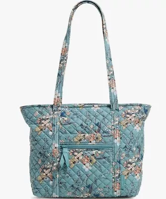 Vera Bradley Women's Cotton Small Vera Tote Bag Sunlit Garden Sage - Recycled  • $47.25