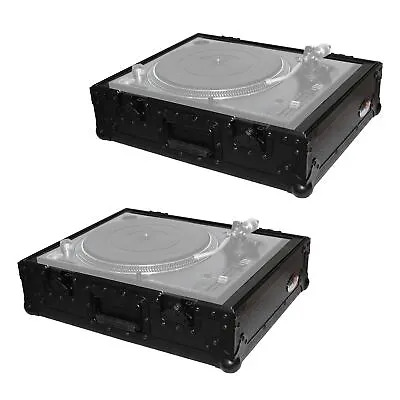 $233.40 • Buy ProX T-TT Black DJ Turntable ATA Flight Road Ready Case Pair Technics, Vestax