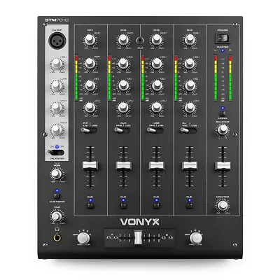 STM-7010 4-Channel DJ MC PA Mixer With Crossover Talkover PC Mac USB Connection • £215