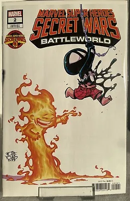 Marvel Super Heroes Secret Wars BattleWorld #2 Cover D Skottie Young Variant • £5.85