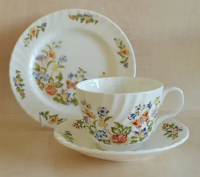 Aynsley England Cottage Garden Cup Saucer And Plate Trio - C • £8