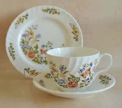 Aynsley England Cottage Garden Cup Saucer And Plate Trio - C • £8