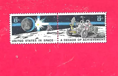 US Stamps.  SPACE ACHIEVEMENTS 2 Mint Attached Stamps Scott No. 1434-1435 • $0.99