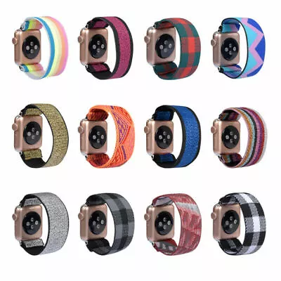 $11.89 • Buy 40/44mm Elastic Nylon Loop Band Strap For Apple Watch Series 6 5 4 3 2 IWatch SE