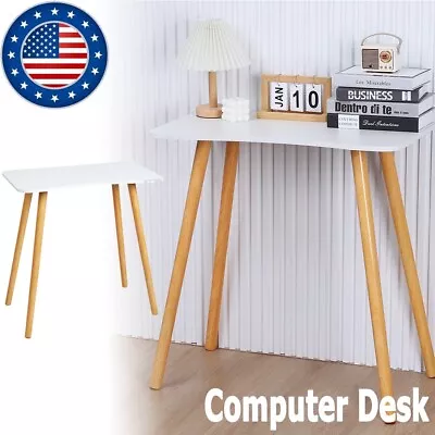 White Desk For Bedroom 27.56 Inch Home Office Computer Desk Study Writing Table • $38.99