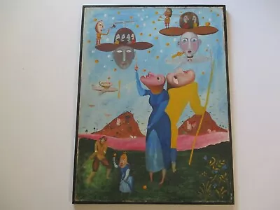 Valentin Zenkovsky Oil Painting Vintage Russian Surrealism Expressionism Lsd Mod • $1250