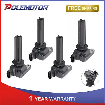 Set(4) Ignition Coils For 2003-2011 Saab 9-3 Aero 2.0L Turbo UF526 Replacement • $47.91