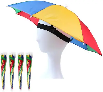 OMUKY Funny Umbrella Hat Adult And Kids Folding Cap For Beach Fishing Golf Party • £22.17