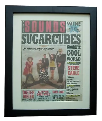 £79.95 • Buy Sugarcubes+bjork+sounds 1988+rare Original+vintage+poster+framed+fast World Ship