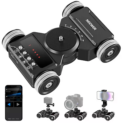 NEEWER Upgraded Motorized Camera Dolly Kit With App Control5Hrs Runtime Battery • $199.99