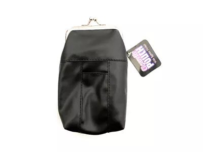 Black Vinyl Cigarette Pouch Pack Holder With Lighter Pocket • $13.95