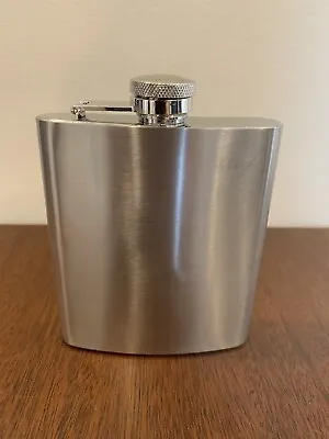8oz Stainless Steel Alcohol Pocket Flask Whiskey Hooch • £9.64
