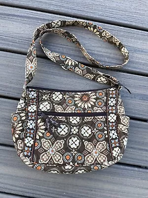 Vera Bradley Shoulder Bag Canyon Brown Floral Very Clean • $19.99