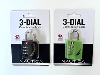 $7.49 • Buy 3 Digit Combination Luggage Locker Case Dial Padlock Lock Security TSA Accepted