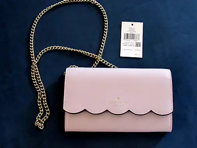 Kate Spade Gemma Lilac Moon Smooth Leather Wallet On A Chain Bag WLR00552 $249 • $170.95