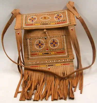 Moroccan Boho Fringe Crossbody Purse Handmade  Leather Fringe Bag Tribal Bag New • $118.27