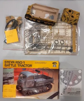 2 Testors Italeri German Kits #811 Elegant #813 Battle Tractor 1/35 • $15