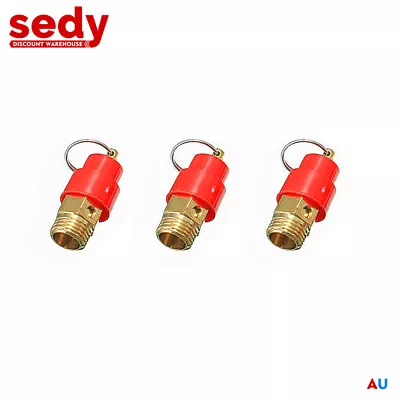 3PCS Air Compressor Relief Safety Valve Pressure Release Regulator 120PSI 1/4'' • $5