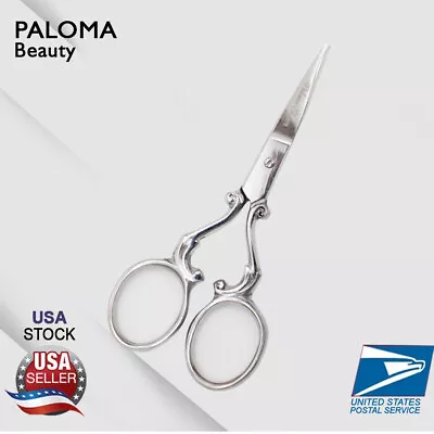 Manicure Pedicure Fancy Cuticle Scissors Silver Small Nail Finger Trimmer Tools • $6.99