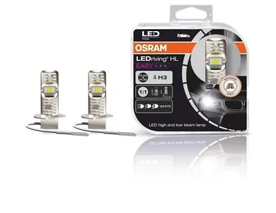 H3 LEDriving EASY 12V 8W PK22s 6500K White 2pcs OSRAM 64151DWESY Car Bulb Car New • $92.99