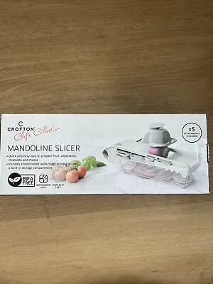 Crofton Chef’s Collection Mandolin Slicer. NEW In Box X5 Attachments • $11.97