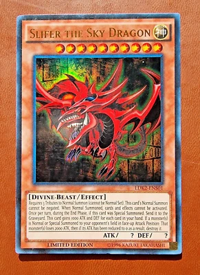 $4.95 • Buy Yugioh - Slifer The Sky Dragon LDK2-ENS01 Ultra Rare Limited Edition NM LEGAL