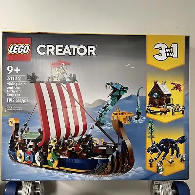 £82.19 • Buy LEGO 31132 Creator 3 In 1 Viking Ship And The Midgard Serpent 1192 PCS 6379831