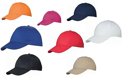 £3.45 • Buy Baseball Cap Hat -  12 Colours Us Basic Sale - Adults Baseball Hat