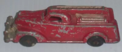 MANOIL 1930-40's ERA CLOSED CAB FIRE DEPARTMENT HOSE LIGHT PUMPER LADDER TRUCK • $9