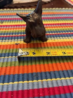 Vintage Small Metal Scottie Dog Metal Figurine 2.75 Tall Scottish Terrier • $10.99