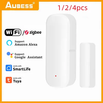 4x Tuya WiFi/ZigBee Smart Door Window Sensor Smart Home Wireless Door Detector🔥 • $16.16