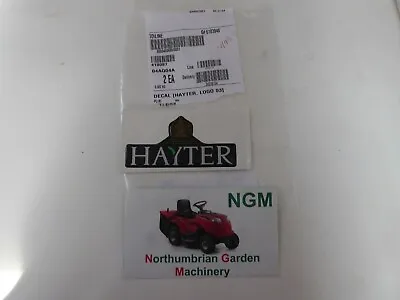 £6.90 • Buy Genuine Oem Hayter Harrier Logo Decal Badge 56 48 41 Pro 410087 12/9