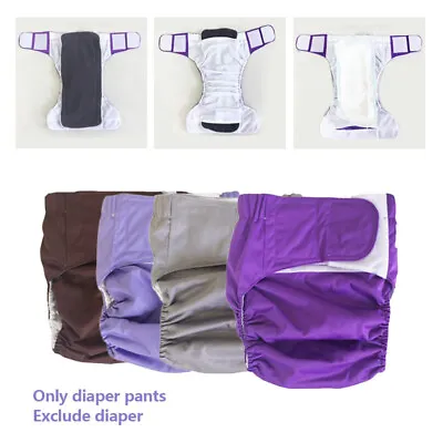 Waterproof Reusable Adult Diaper Covers Nappy Pants Soft Incontinence Underwear • $34.99