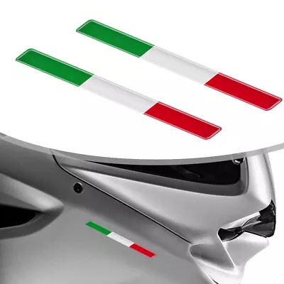 2X Italy Italian Flag Logo Sticker Car Styling Emblem 3D Metal Badge Decal DIY • $8.39