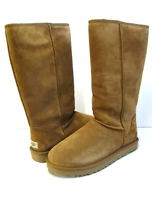 Ugg Classic Tall Ii  Animal Women Tall Boots Suede Chestnut Us 10 /uk 8 /eu 41 • $200