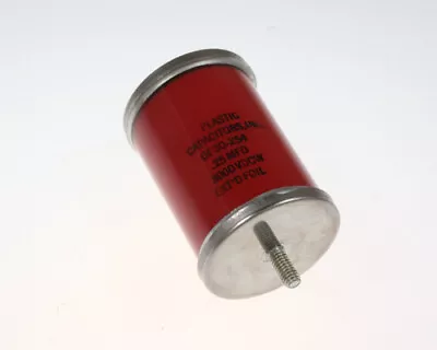 .25uF 3000V Glass Tubular Polyester Capacitor .25mfd 3000VDC 3000 Volts 3KV • $59.99