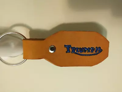 Triumph Motorcycle Key Fob (leather Hand Made) • $5.29