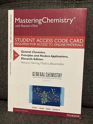Mastering Chemistry With Pearson EText -- Student Access Code - 11th Edition • $8.99