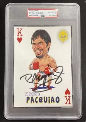 Photograph 5x7 Signed MANNY PACQUIAO Autograph PSA/DNA Certified AUTO • $100