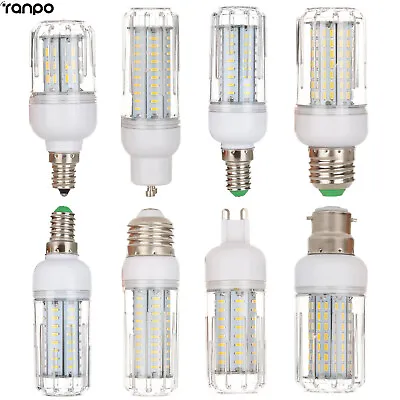 Dimmable E12 E14 E26 E27 G9 GU10 LED Corn Bulb Light 12W 18W 21W 25W White Lamp • $3.39