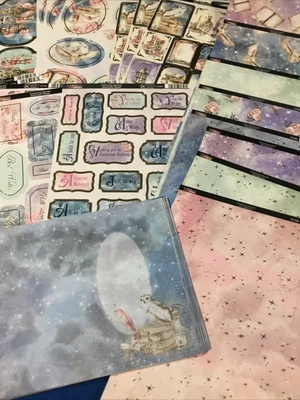 £10 • Buy 60 Sheets Kanban Charming Secrets Set Toppers, Backing Card & Inserts