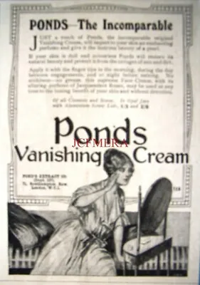 'POND'S' Vanishing Cream Toiletries Advert #2 : Small Antique 1919 Print • £2.47