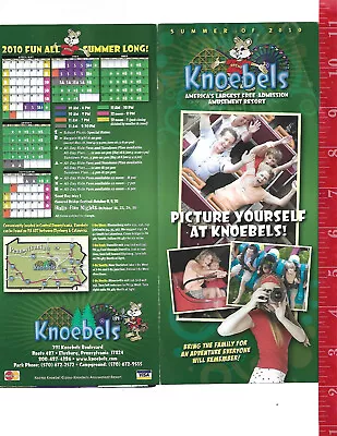 Vintage 2010 Knoebels Amusement Park Brochure Elysburg Pa. • $8