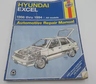 Haynes 43015 (1552) - Hyundai Excel 1986-1994 All Models Repair Manual • $4.95