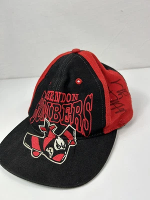 $75 • Buy Vintage 90s Essendon Bombers Hand Signed Hat Cap Rare Football AFL Snapback