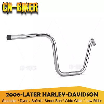 Chrome 9  Rise Chump Mini Ape Bar 1  Handlebar For Harley Dyna Softail Sportster • $99.99