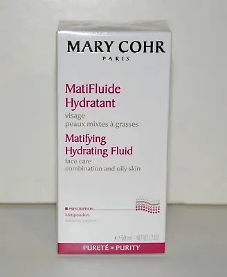 MARY COHR Matifying Hydrating Fluid Oily Skin 50ml / 1.7oz -BNIB FREE SHIPPING • £44.97