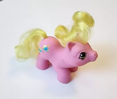 Vintage MLP G1 My Little Pony Newborn Baby Tappy 1987 Hasbro Yellow Pink • $15