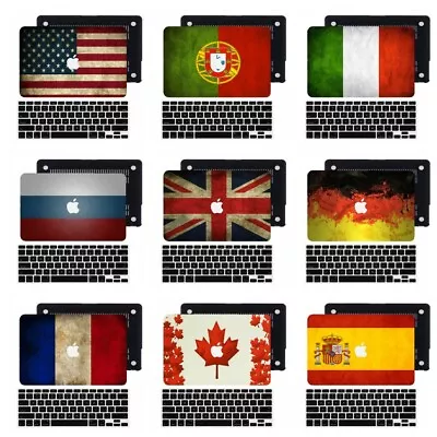 Flag Pattern Rubberized Hard Case Keyboard Cover For Macbook Pro Air 11 13 15 16 • $14.39