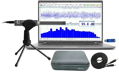 RTA-168C: PC Real Time Audio Spectrum AnalyzerSound Level MeterPolarity Tester • $279.95